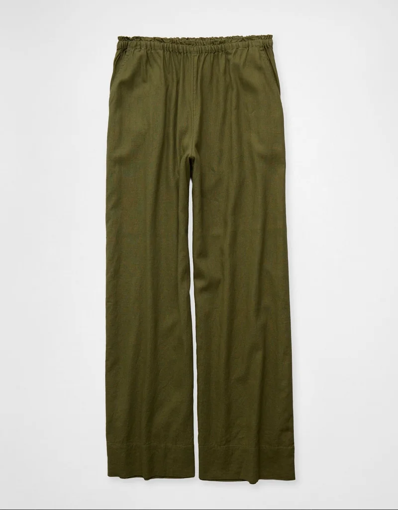 American Eagle AE High-Waisted Linen Easy Pant